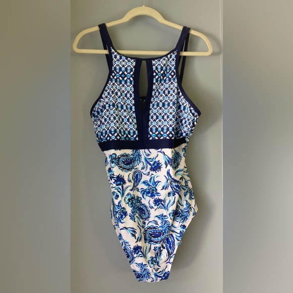 Coastal Blue one piece swimsuit size XL, new with tags NWT - Picture 2 of 5